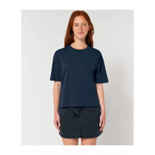 Stella Nova női boxy póló (XL, French Navy)