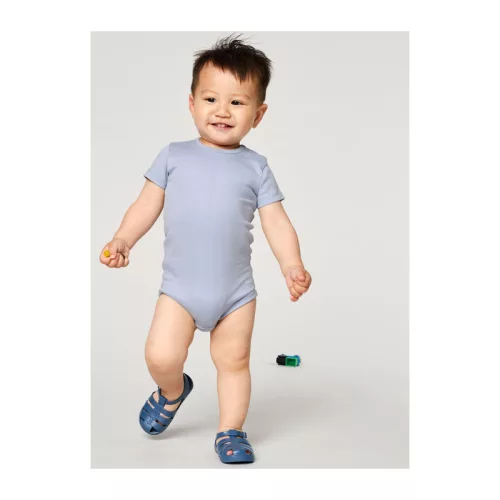 Baba rövid ujjú body (0-3 m/56-62cm, Serene Blue)