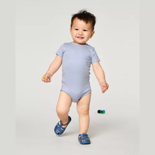 Baba rövid ujjú body (6-9 m/68-74cm, Serene Blue)