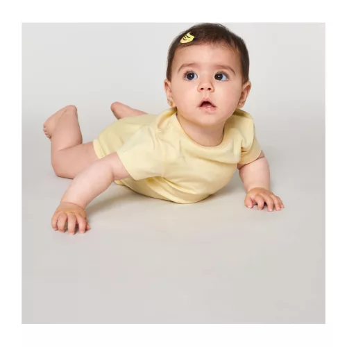 Baba rövid ujjú body (0-3 m/56-62cm, Butter)
