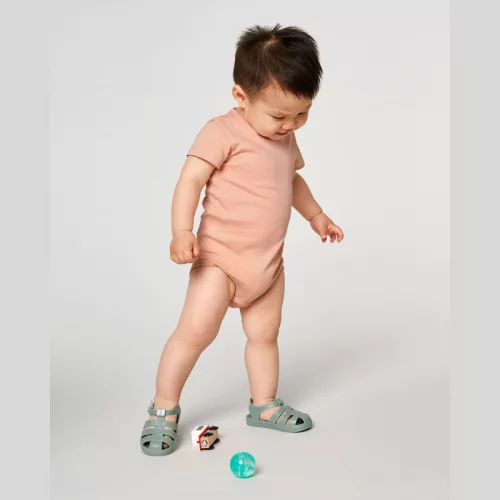 Baba rövid ujjú body (6-9 m/68-74cm, Fraiche Peche)