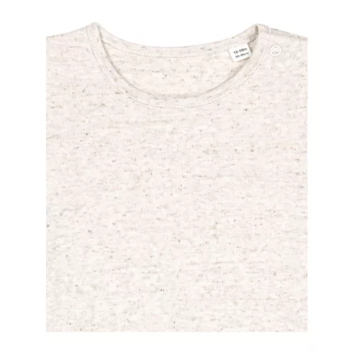 Baba rövid ujjú body (0-3 m/56-62cm, Eco Heather)