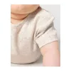 Baba rövid ujjú body (3-6 m/62-68cm, Eco Heather)
