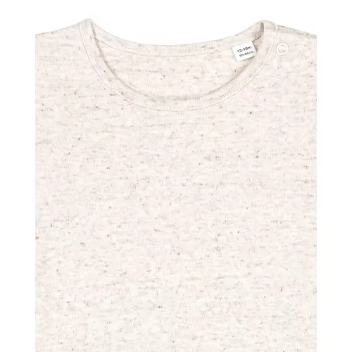 Baba rövid ujjú body (6-9 m/68-74cm, Eco Heather)