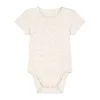 Baba rövid ujjú body (9-12 m/74-80cm, Eco Heather)