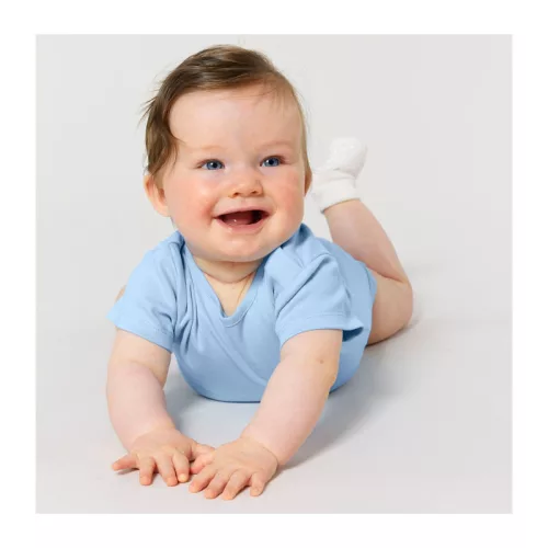 Baba rövid ujjú body (0-3 m/56-62cm, Blue Soul)