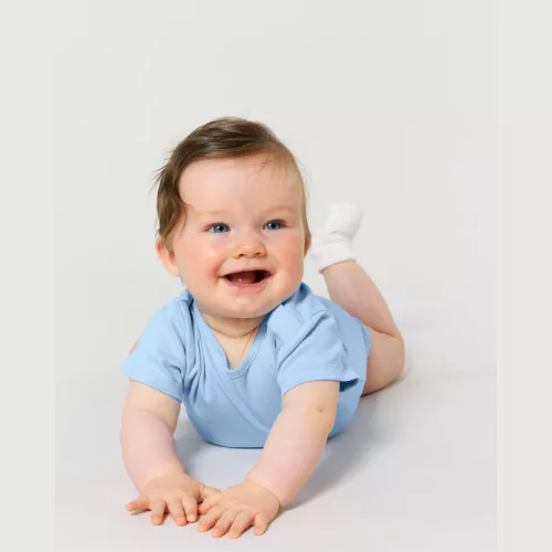 Baba rövid ujjú body (6-9 m/68-74cm, Blue Soul)