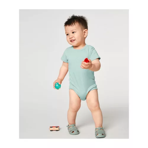 Baba rövid ujjú body (9-12 m/74-80cm, Caribbean Blue)