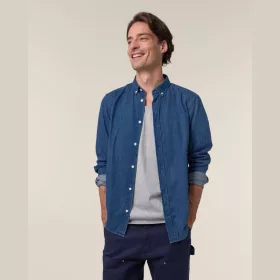 Stanley férfi farmering (5XL, Mid Wash)