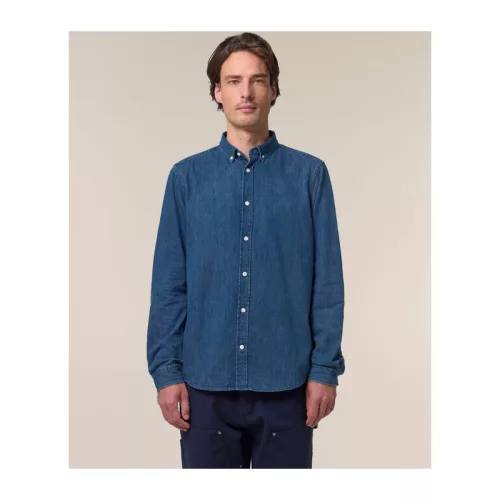 Stanley férfi farmering (5XL, Mid Wash)