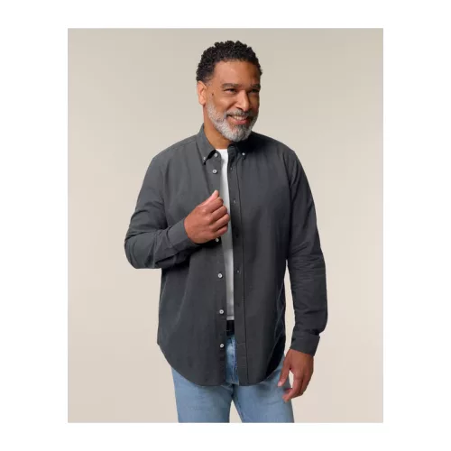Stanley férfi Oxford ing (4XL, Anthracite)