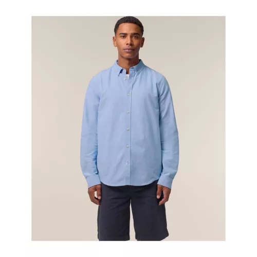 Stanley férfi Oxford ing (3XL, Blue Oxford)