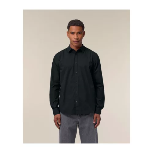 Stanley Styler férfi poplin ing (S, Black)