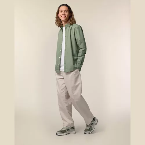 Stanley Styler férfi poplin ing (3XL, Soft Khaki)