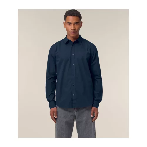 Stanley Styler férfi poplin ing (M, French Navy)