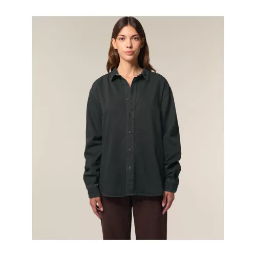 Worker uniszex laza ing (L, G. Dyed Black Rock)