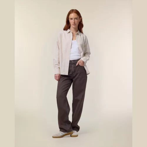 Stella női Oxford ing (S, Beige Oxford)