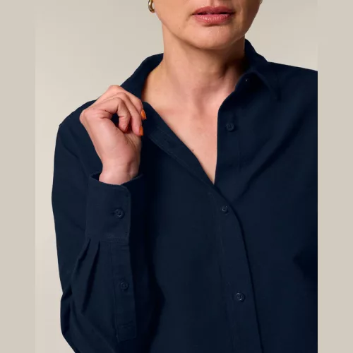 Stella női Oxford ing (3XL, French Navy)