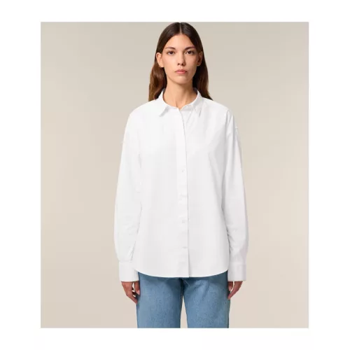 Stella Styler női lezser poplin ing (2XL, White)
