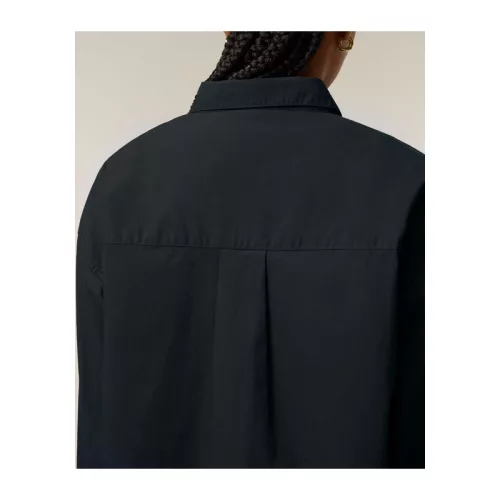 Stella Styler női lezser poplin ing (S, Black)