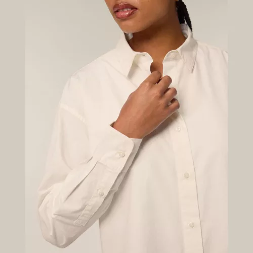 Stella Styler női lezser poplin ing (M, Cream)