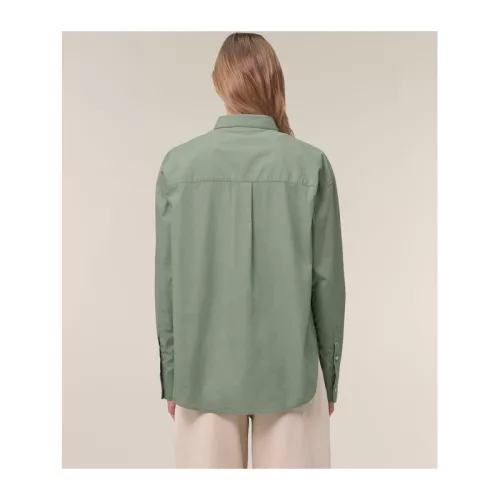 Stella Styler női lezser poplin ing (S, Soft Khaki)