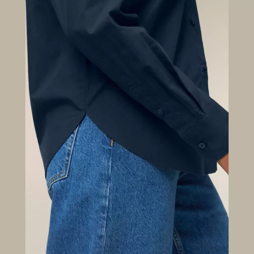 Stella Styler női lezser poplin ing (L, French Navy)