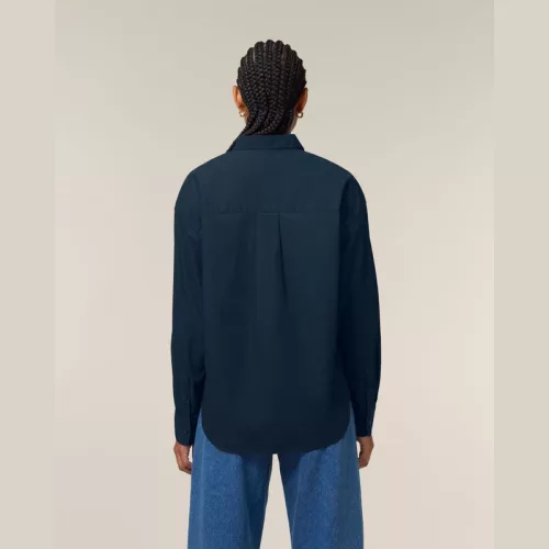 Stella Styler női lezser poplin ing (XS, French Navy)