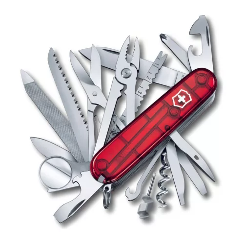Victorinox bicska  SwissChamp transzparens (Piros)
