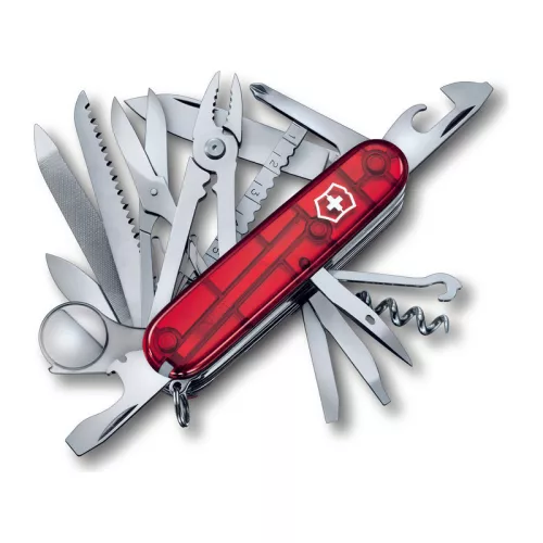 Victorinox bicska  SwissChamp transzparens (Piros)