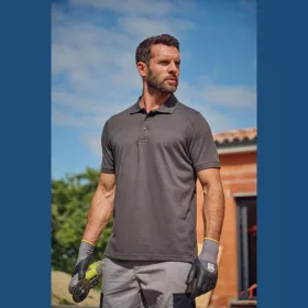 MEN'S SHORT-SLEEVED POLO SHIRT (XL, Arctic White)