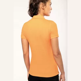 LADIES' SHORT-SLEEVED POLO SHIRT (L, Arctic White)