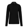 MEN'S LONG-SLEEVED POLO SHIRT (M, Deep Black)