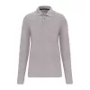 MEN'S LONG-SLEEVED POLO SHIRT (5XL, Oxford Grey)