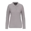 LADIES' LONG-SLEEVED POLO SHIRT (3XL, Oxford Grey)