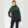 UNISEX 3-LAYER TWO-TONE BIONIC SOFTSHELL JACKET (S, Black/Forest Green)