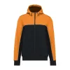 UNISEX 3-LAYER TWO-TONE BIONIC SOFTSHELL JACKET (S, Black/Orange)