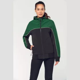   UNISEX 3-LAYER TWO-TONE BIONIC SOFTSHELL JACKET (S, Black/Yellow)