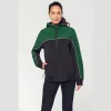 UNISEX 3-LAYER TWO-TONE BIONIC SOFTSHELL JACKET (L, Navy/Dark Grey)
