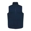 UNISEX PADDED MULTI-POCKET POLYCOTTON VEST (M, Navy)