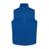 UNISEX PADDED MULTI-POCKET POLYCOTTON VEST (S, Royal Blue)