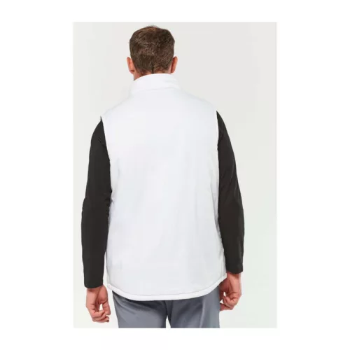 UNISEX PADDED MULTI-POCKET POLYCOTTON VEST (3XL, White)