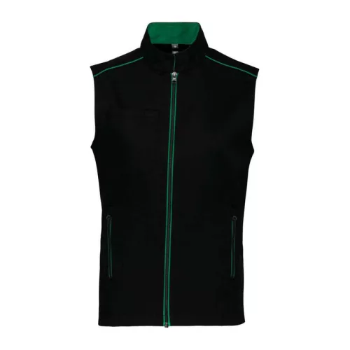 MEN'S DAYTODAY GILET (5XL, Black/Kelly Green)