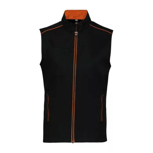 MEN'S DAYTODAY GILET (4XL, Black/Orange)