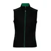 LADIES' DAYTODAY GILET (3XL, Black/Kelly Green)