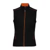 LADIES' DAYTODAY GILET (XS, Black/Orange)