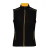 LADIES' DAYTODAY GILET (2XL, Black/Yellow)