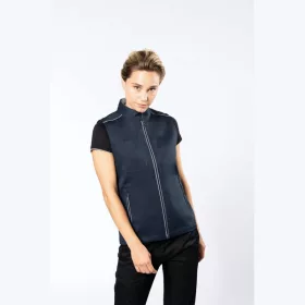 LADIES' DAYTODAY GILET (XS, Black/Yellow)