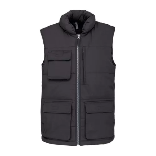 QUILTED BODYWARMER (5XL, Dark Grey)