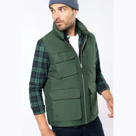 QUILTED BODYWARMER (L, Red)